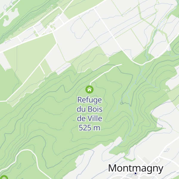 Map of Refuge du Bois de Ville