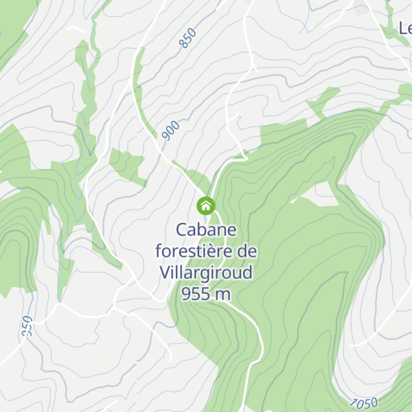 Map of Cabane forestière de Villargiroud