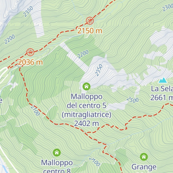 Map of Malloppo del centro 5 (mitragliatrice)