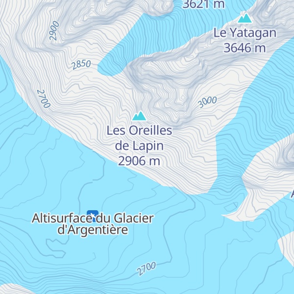 Map of Refuge d'Argentière