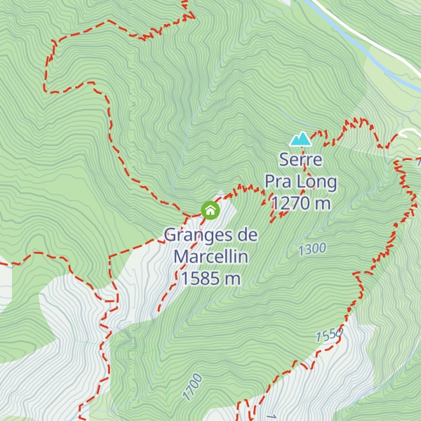 Map of Granges de Marcellin