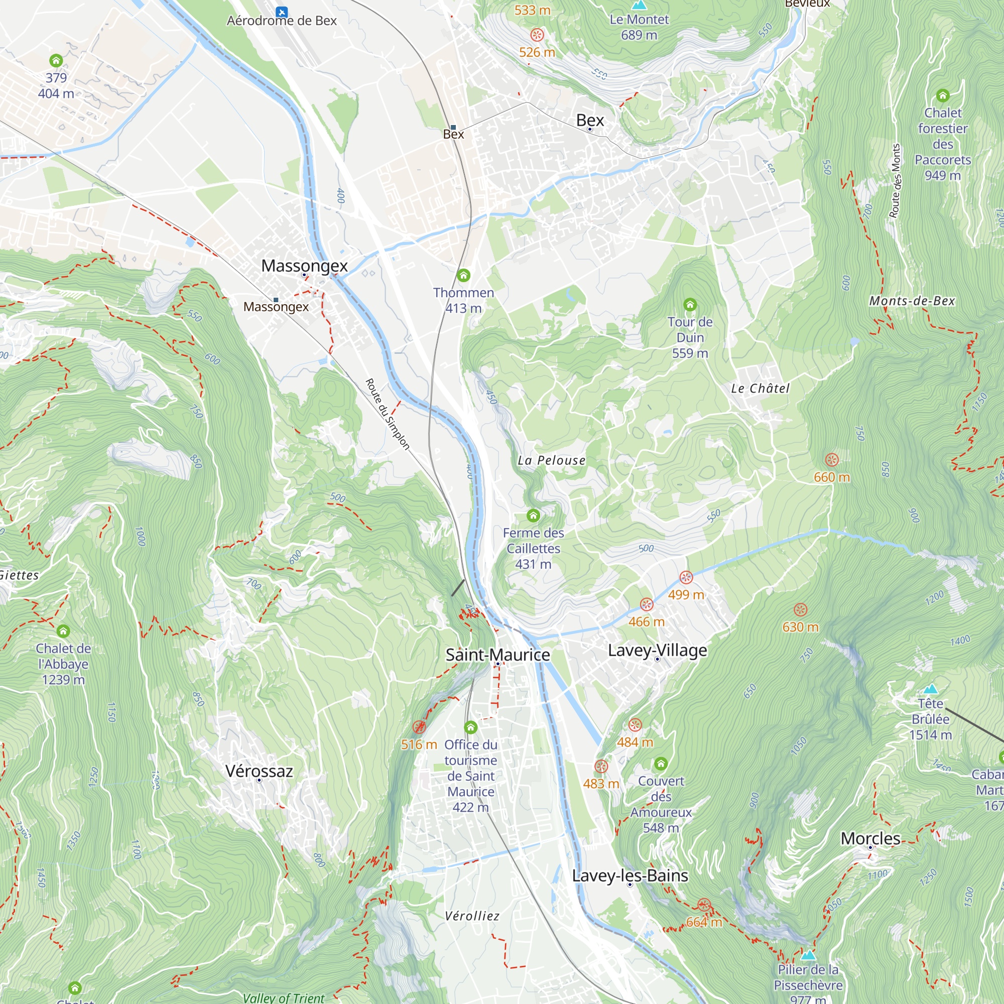 Le Saint Christophe map