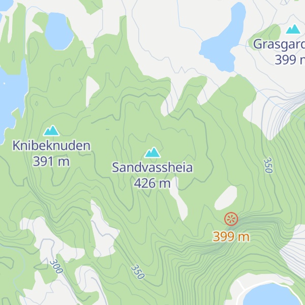 Map of Sandvassheia