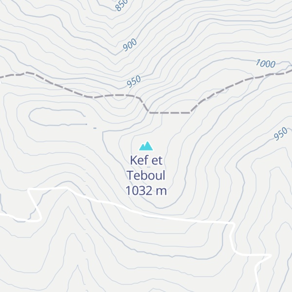 Map of Kef et Teboul