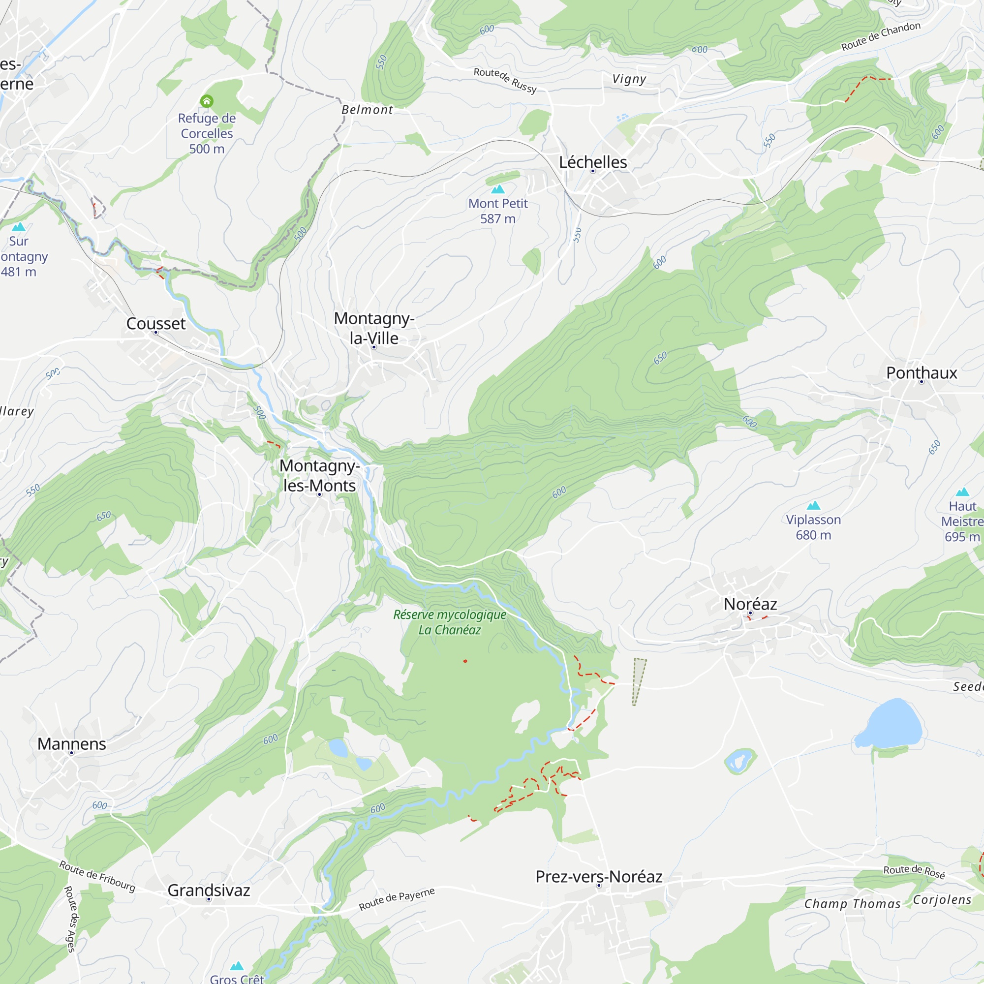 Cabane de Berley map