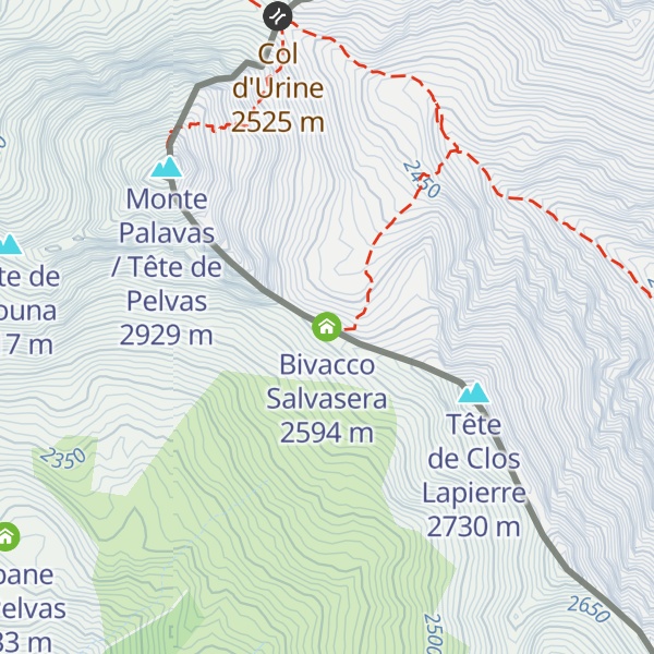 Map of Bivacco Salvasera