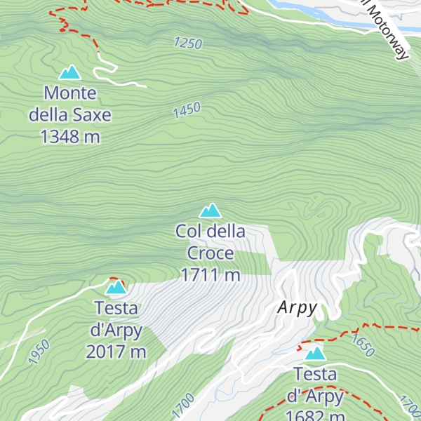 Map of Col della Croce