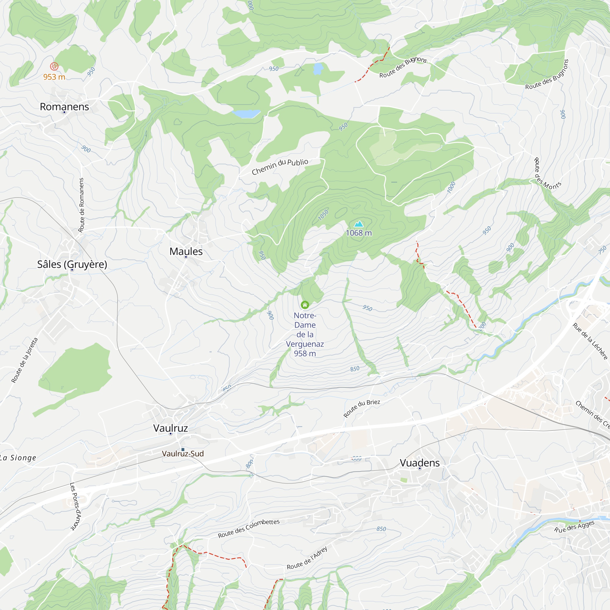 Notre-Dame de la Verguenaz map
