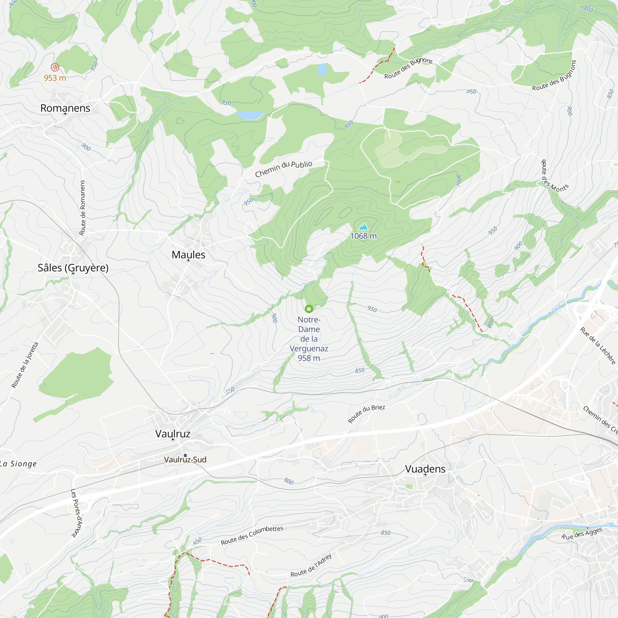 Notre-Dame de la Verguenaz map