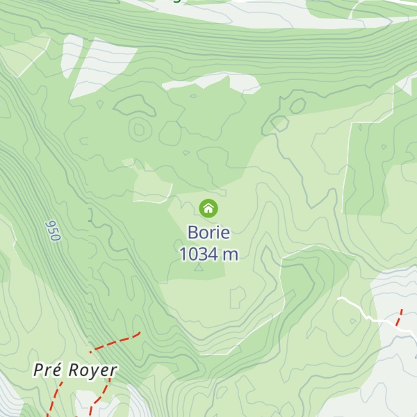 Map of Borie