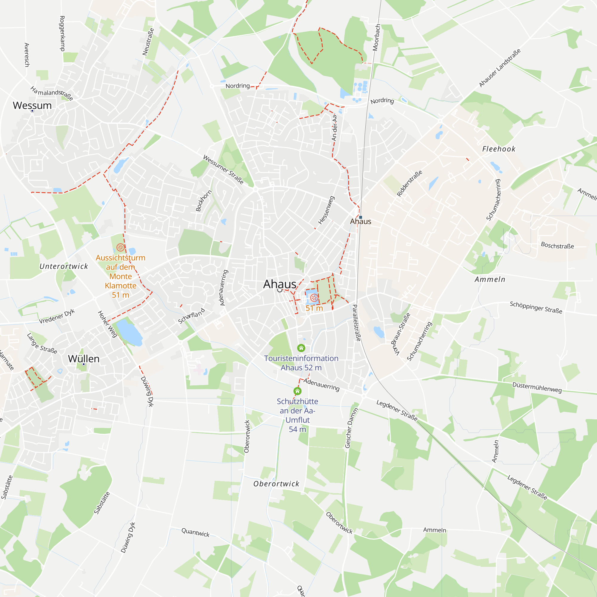 Ahaus Marketing & Touristik GmbH map