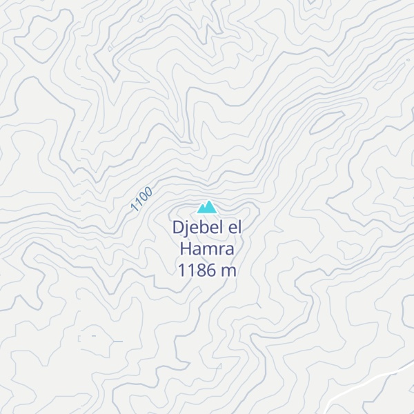 Map of Djebel el Hamra