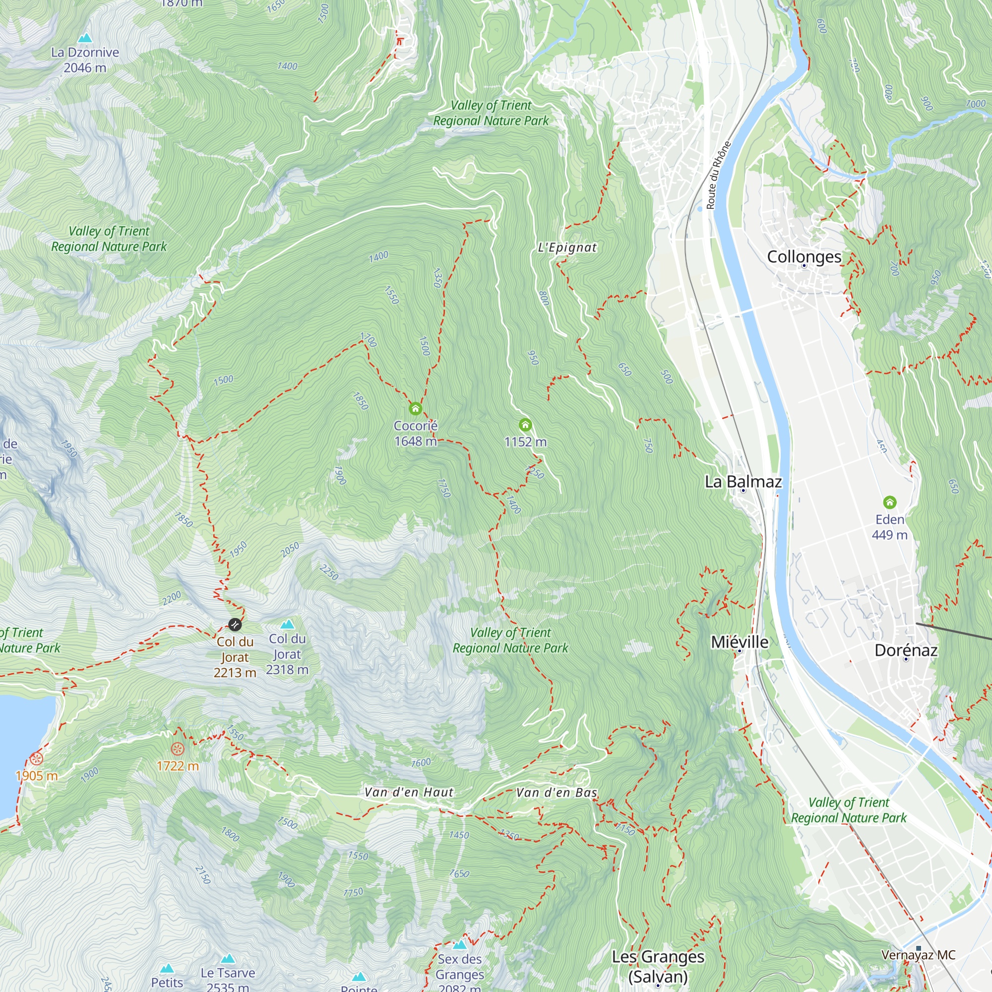 Le Salantin map