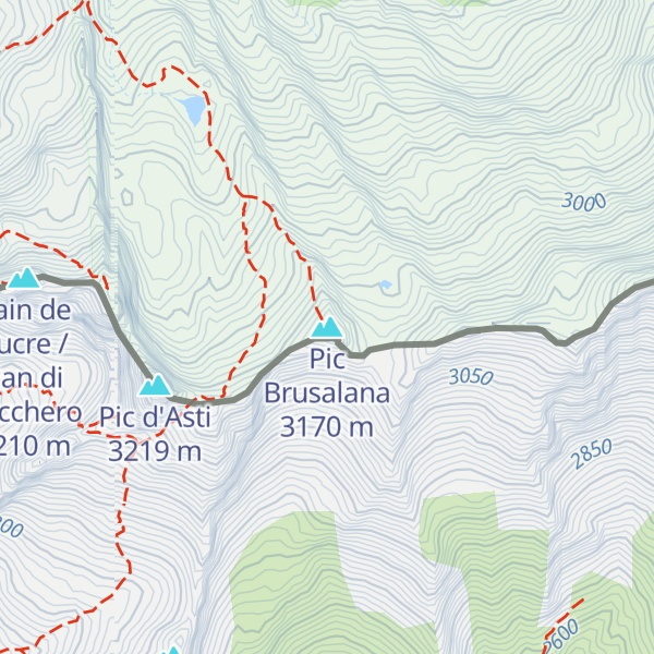 Map of Pic Brusalana