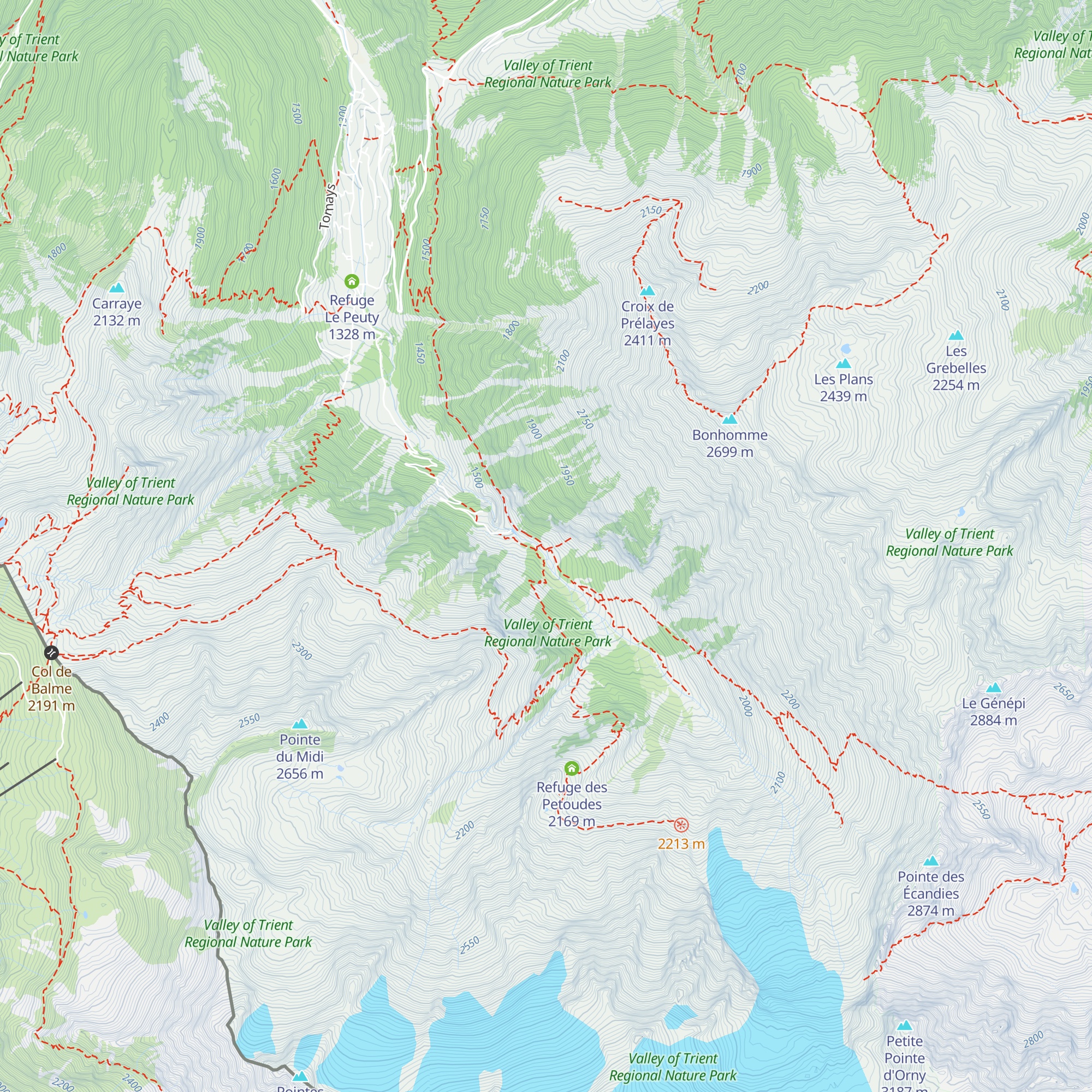 La Buvette du Glacier map