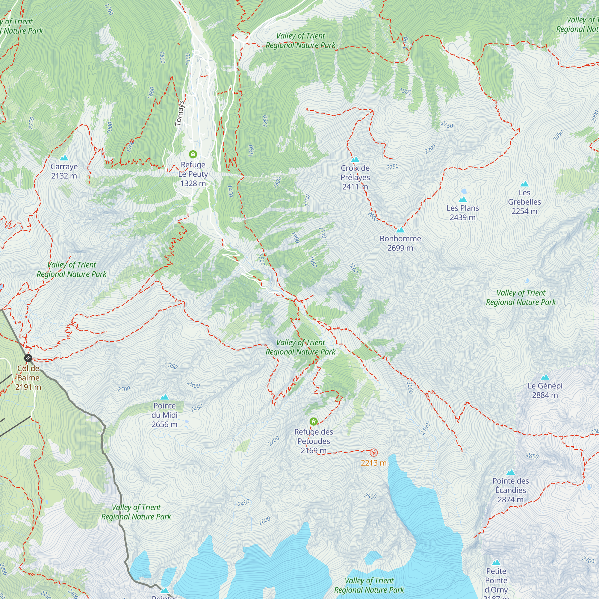 La Buvette du Glacier map
