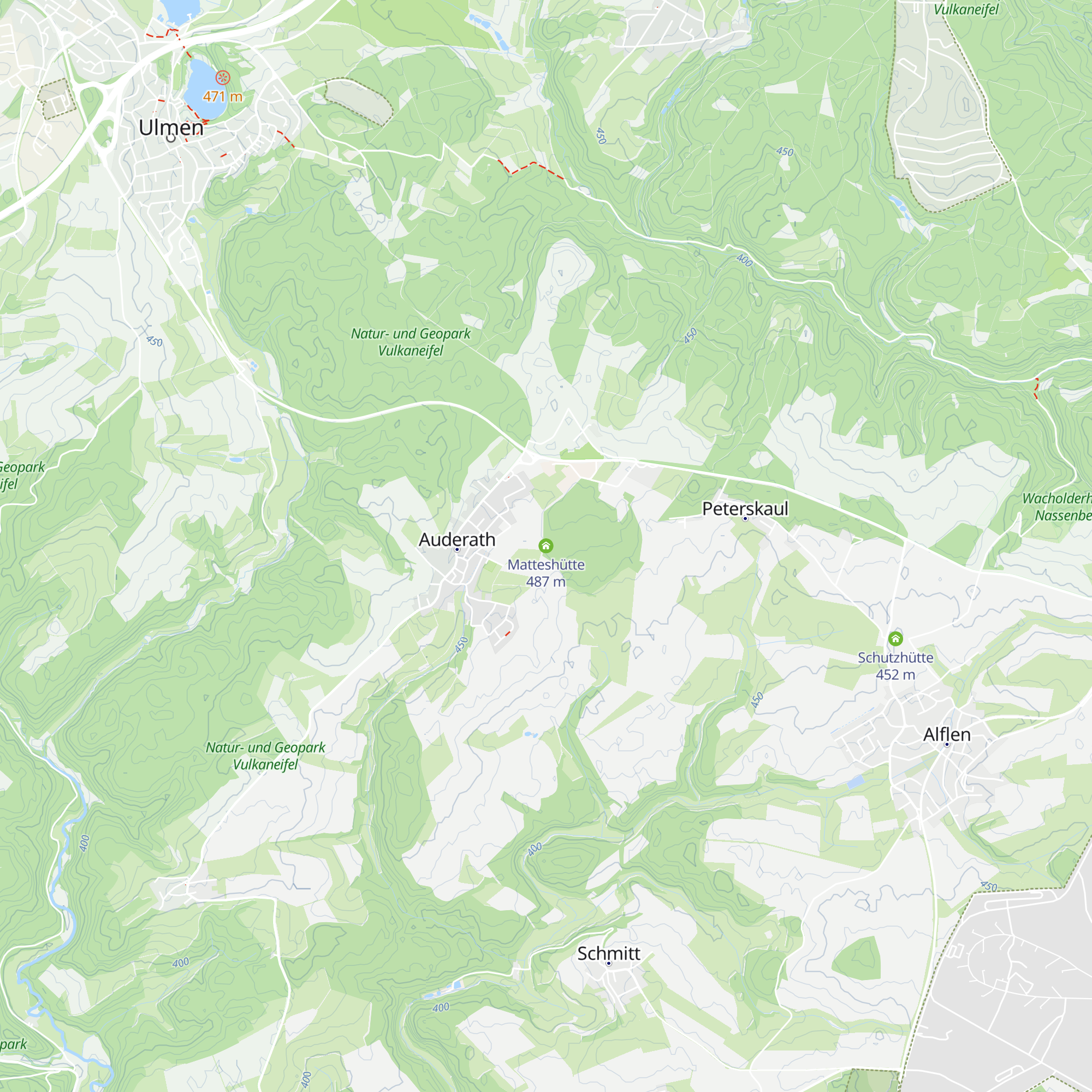 Schutzhütte Auderath map