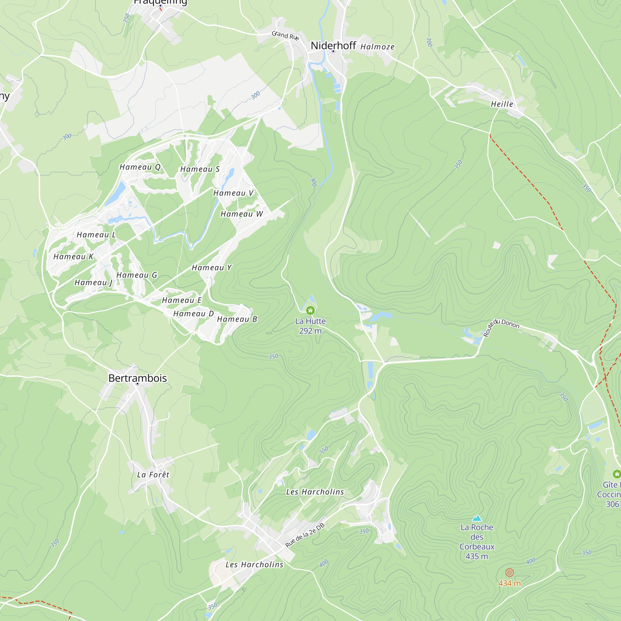 La Hutte map