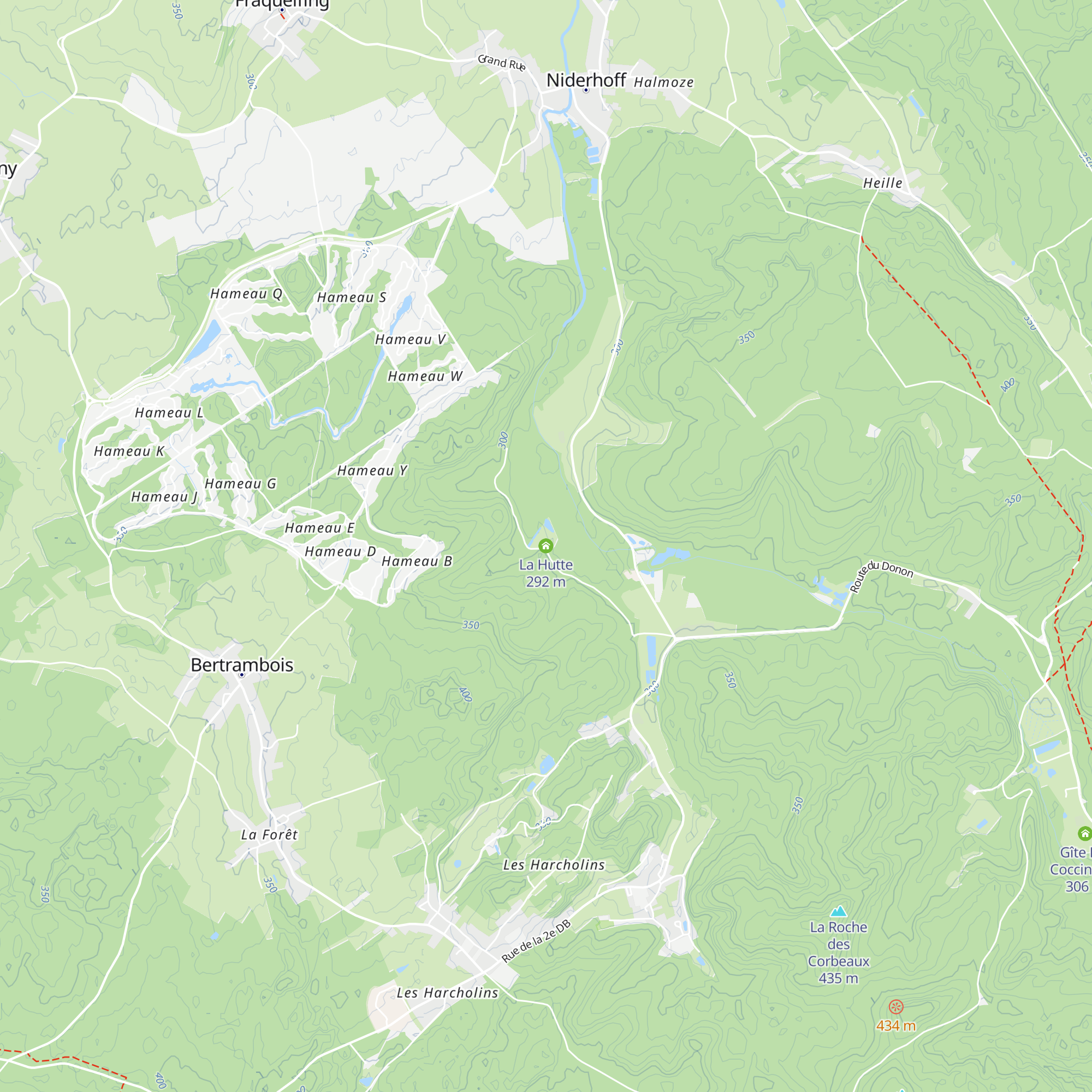 La Hutte map