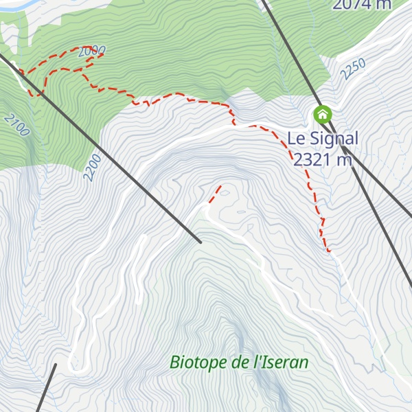 Map of bus stop