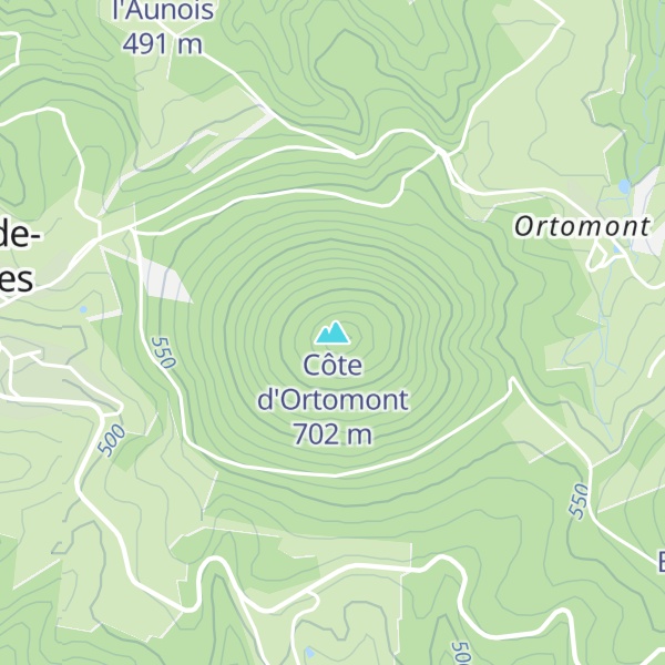 Map of Côte d'Ortomont