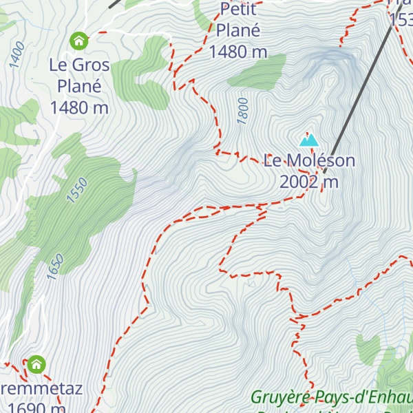 Map of Crête du Moléson