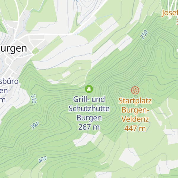 Map of Grill- und Schutzhütte Burgen