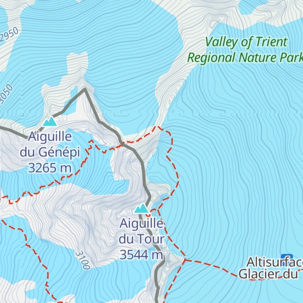 Map of Aiguilles du Pissoir