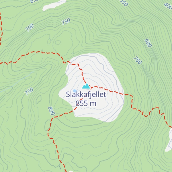 Map of Slakkafjellet
