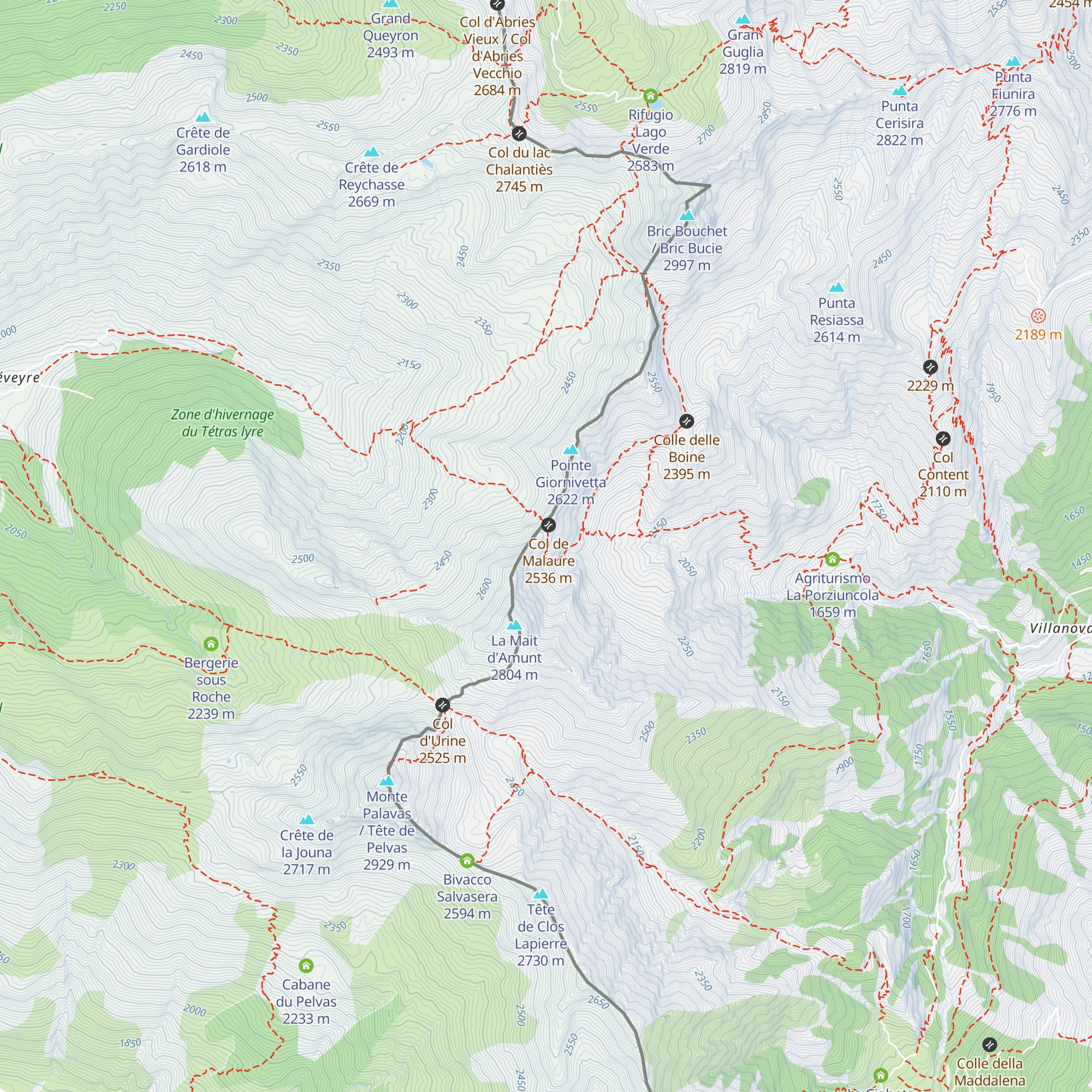 Ricovero III map