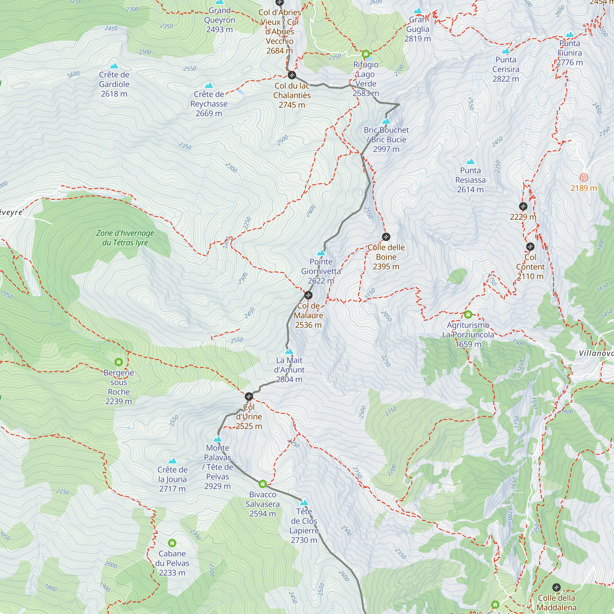 Ricovero III map