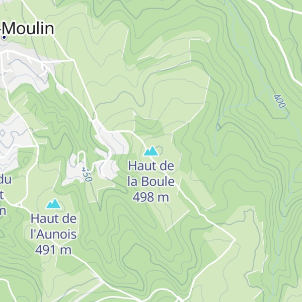 Map of Haut de la Boule