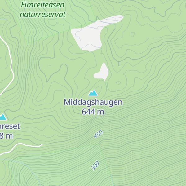 Map of Middagshaugen