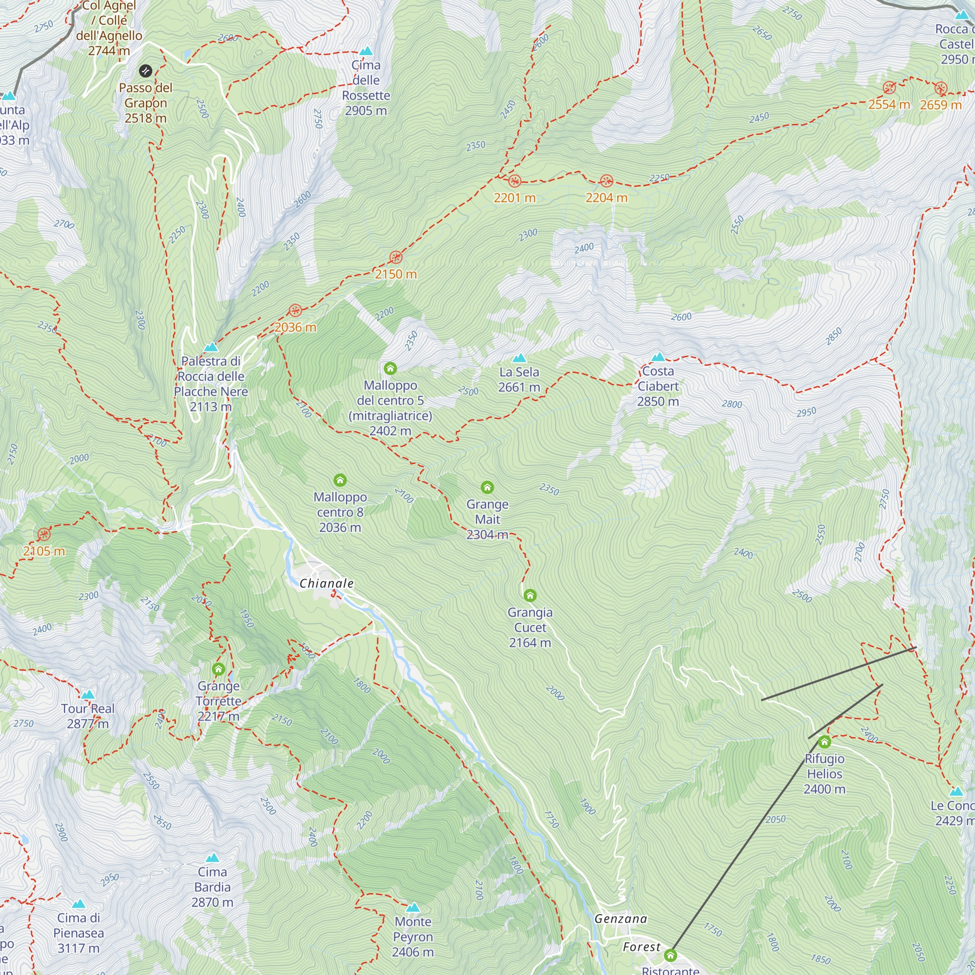 Grange Mait map