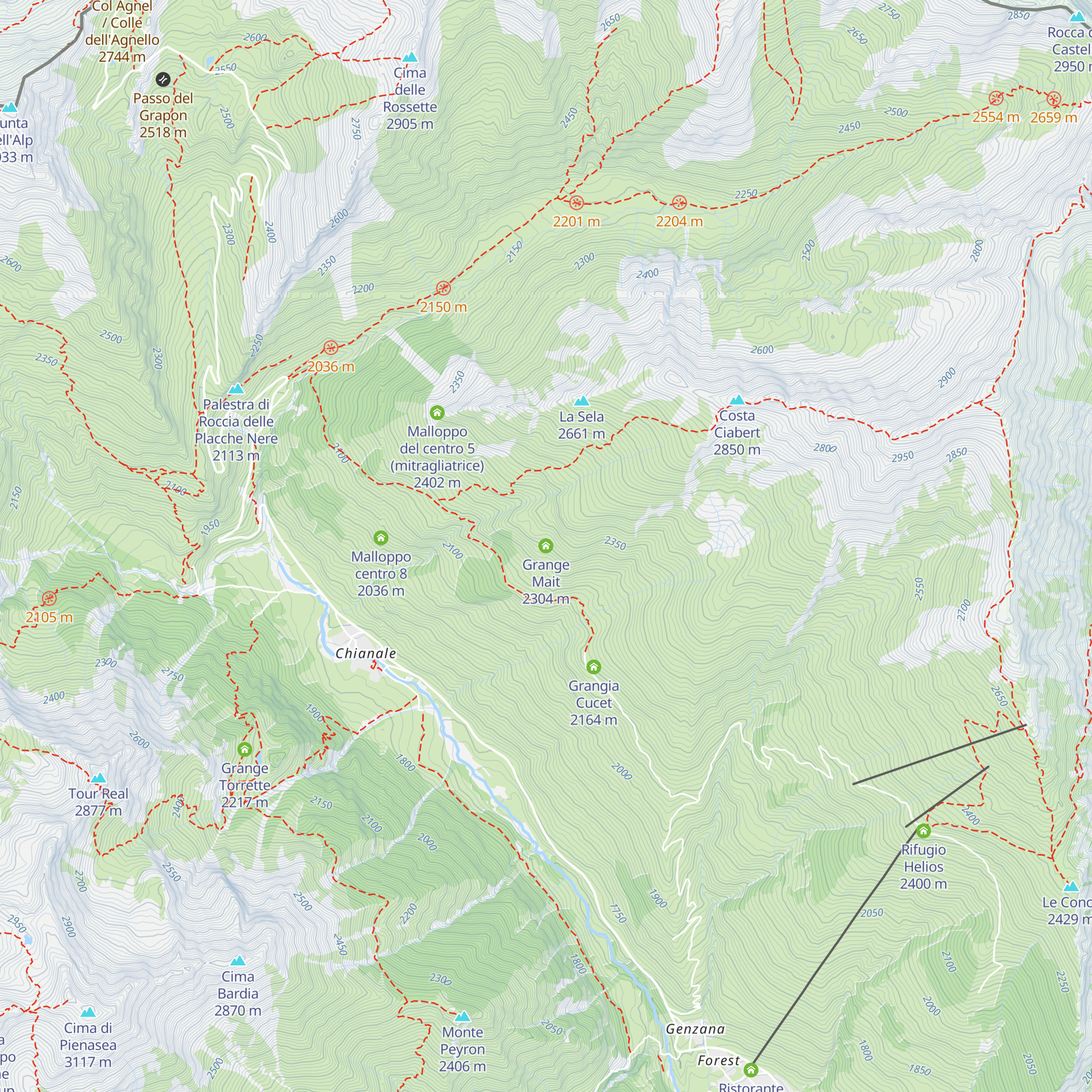 Grange Mait map