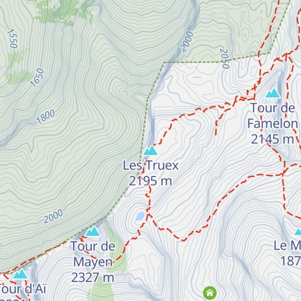 Map of Les Truex