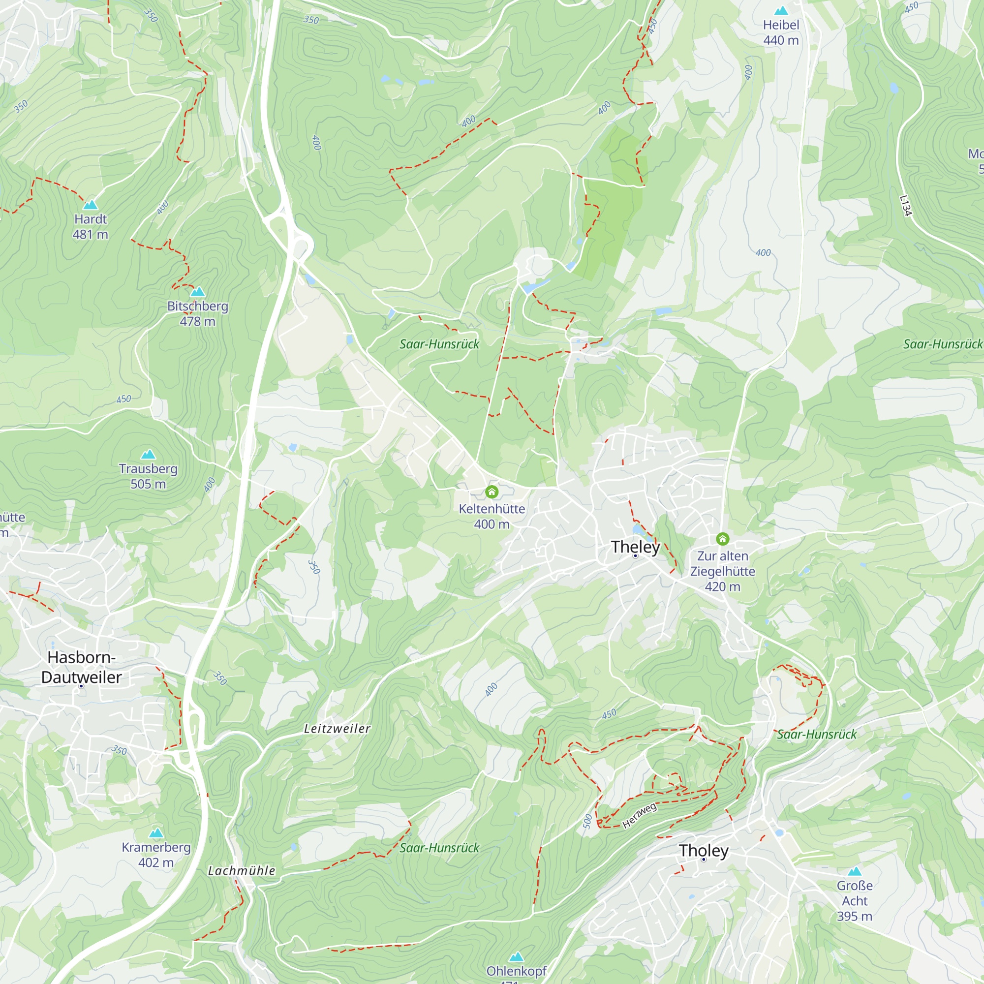Keltenhütte map