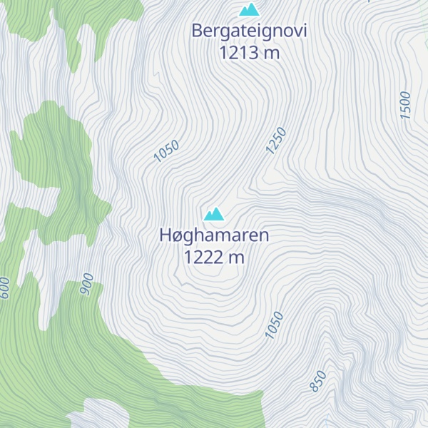 Map of Høghamaren