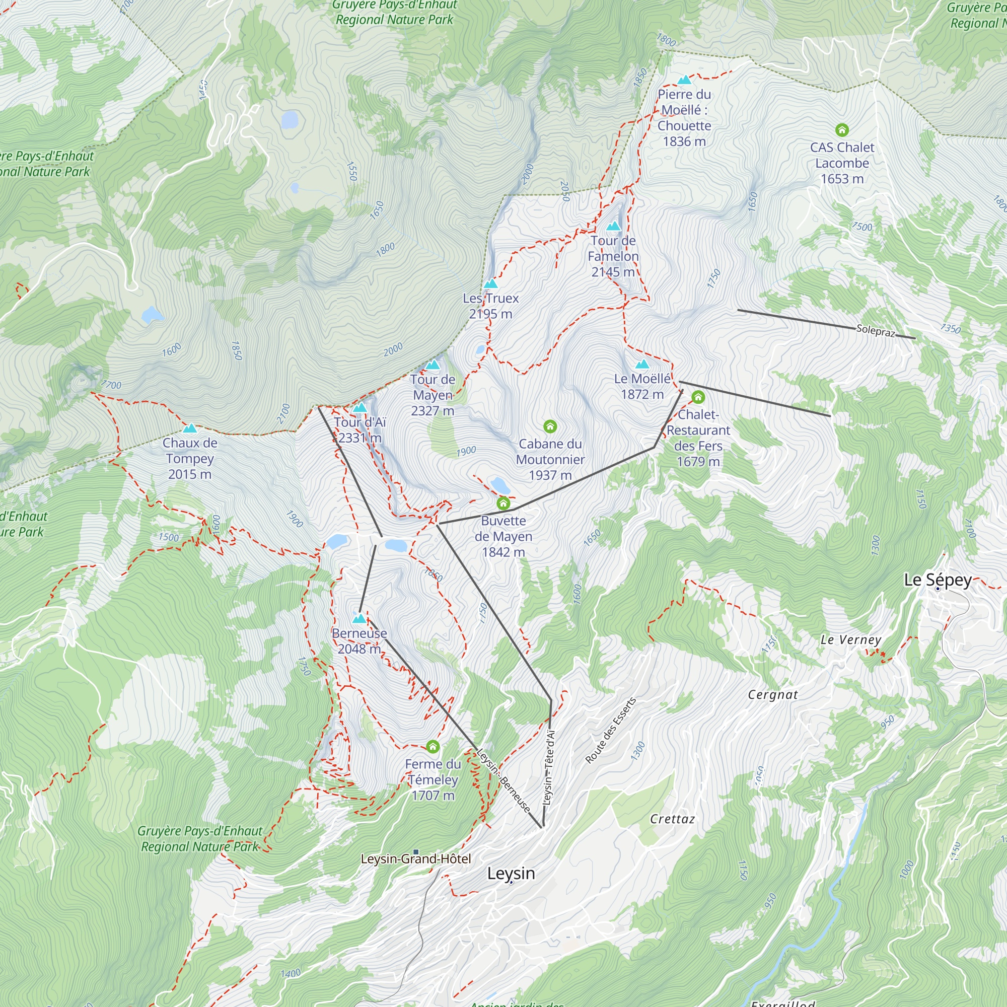 Buvette de Mayen map