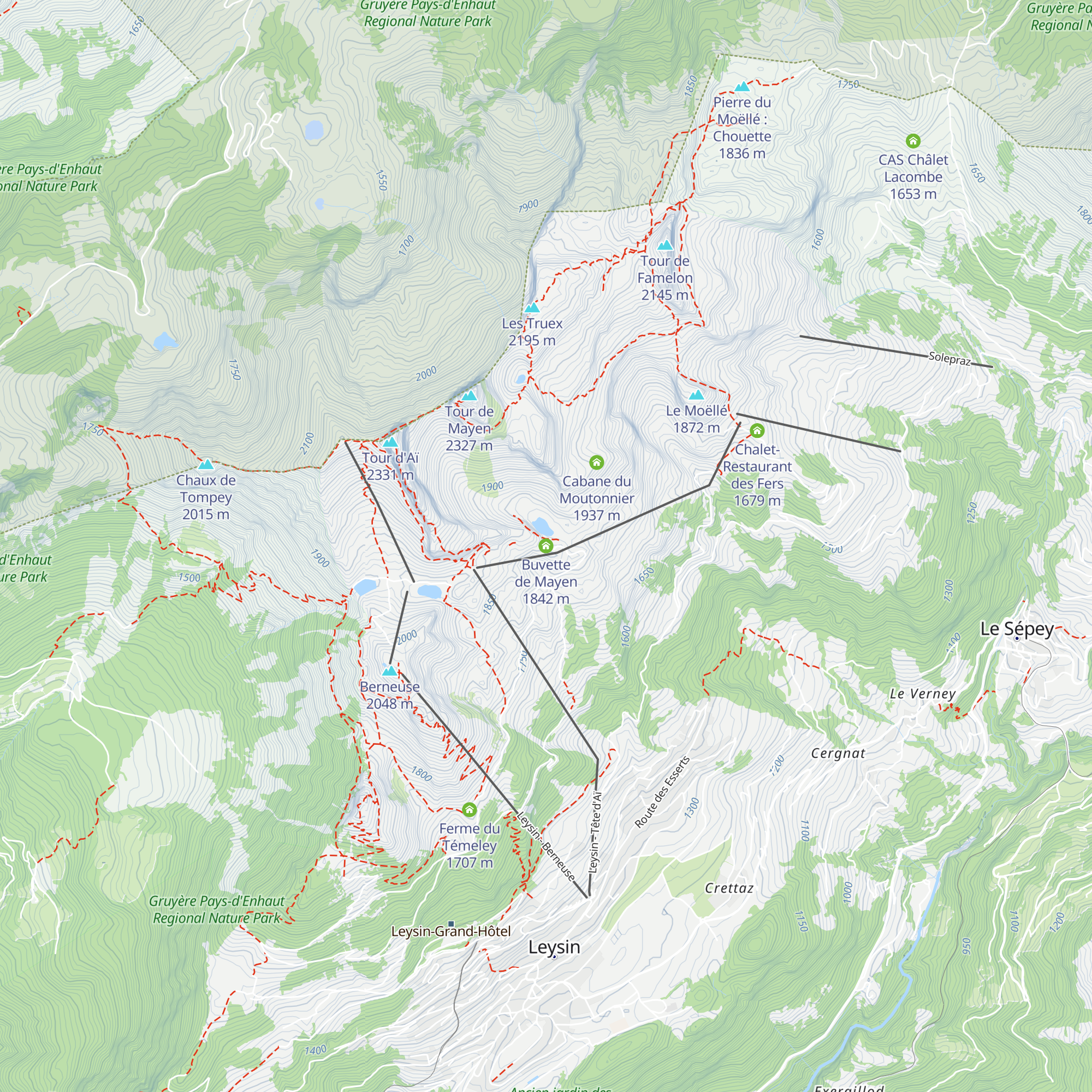 Buvette de Mayen map
