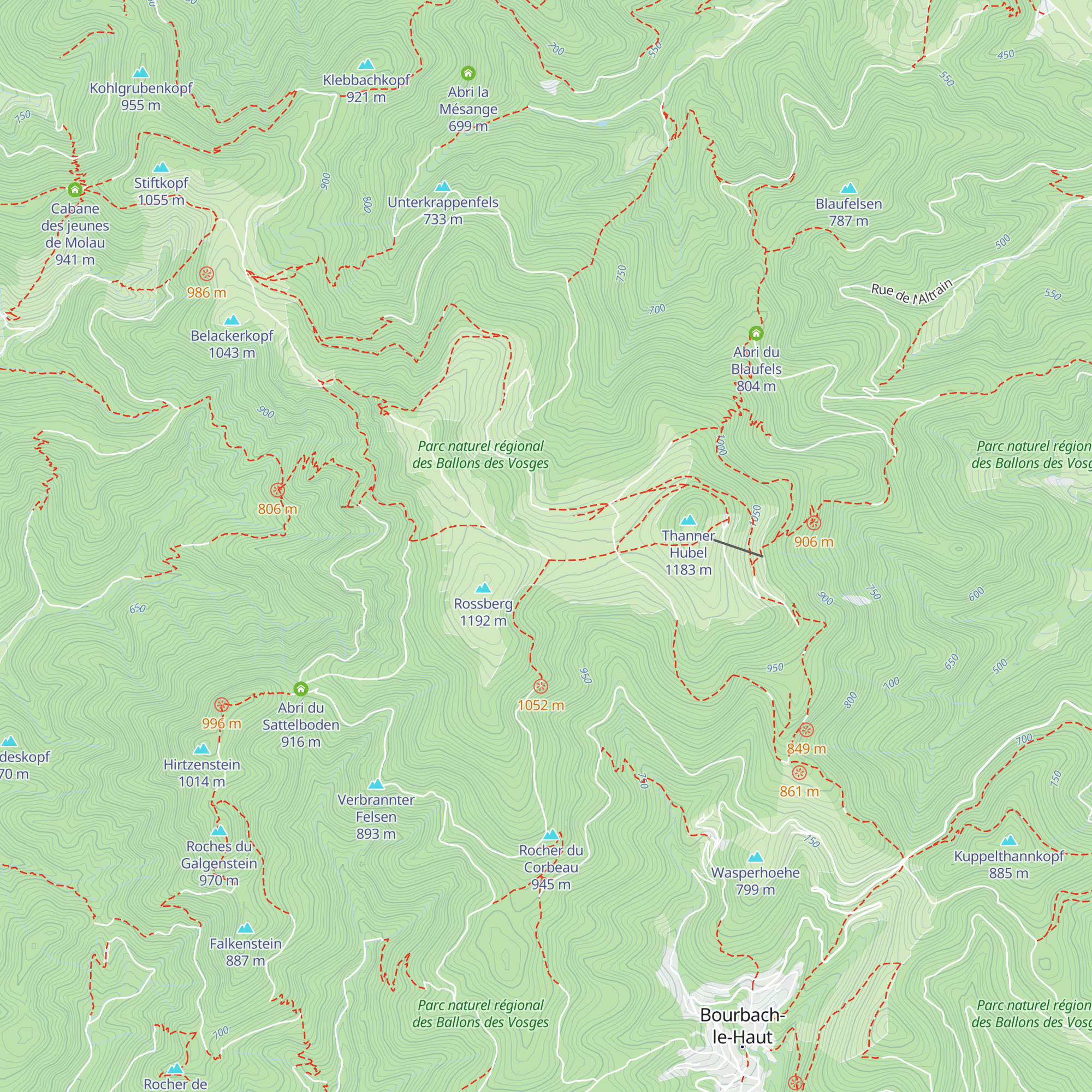 Ski Club Sportif Mulhouse map