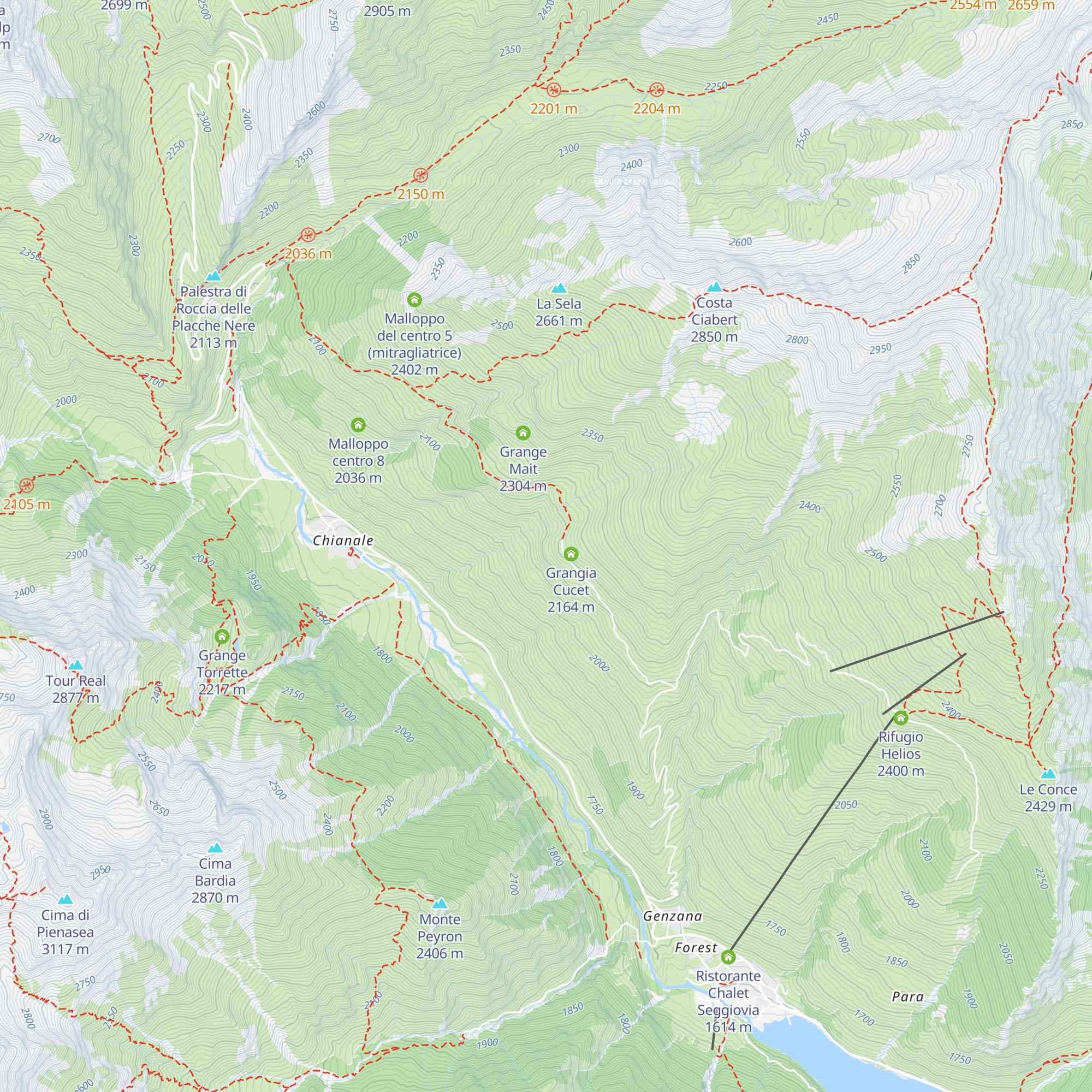 Grangie Ciarinuso map