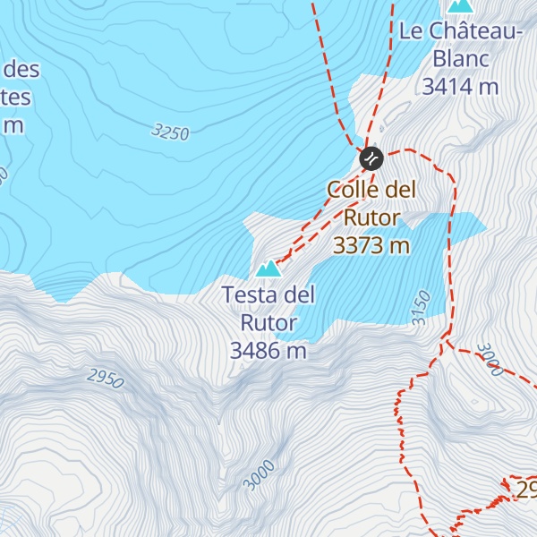 Map of Testa del Rutor