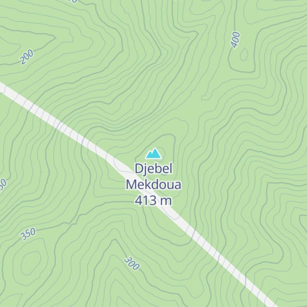 Map of Djebel Mekdoua