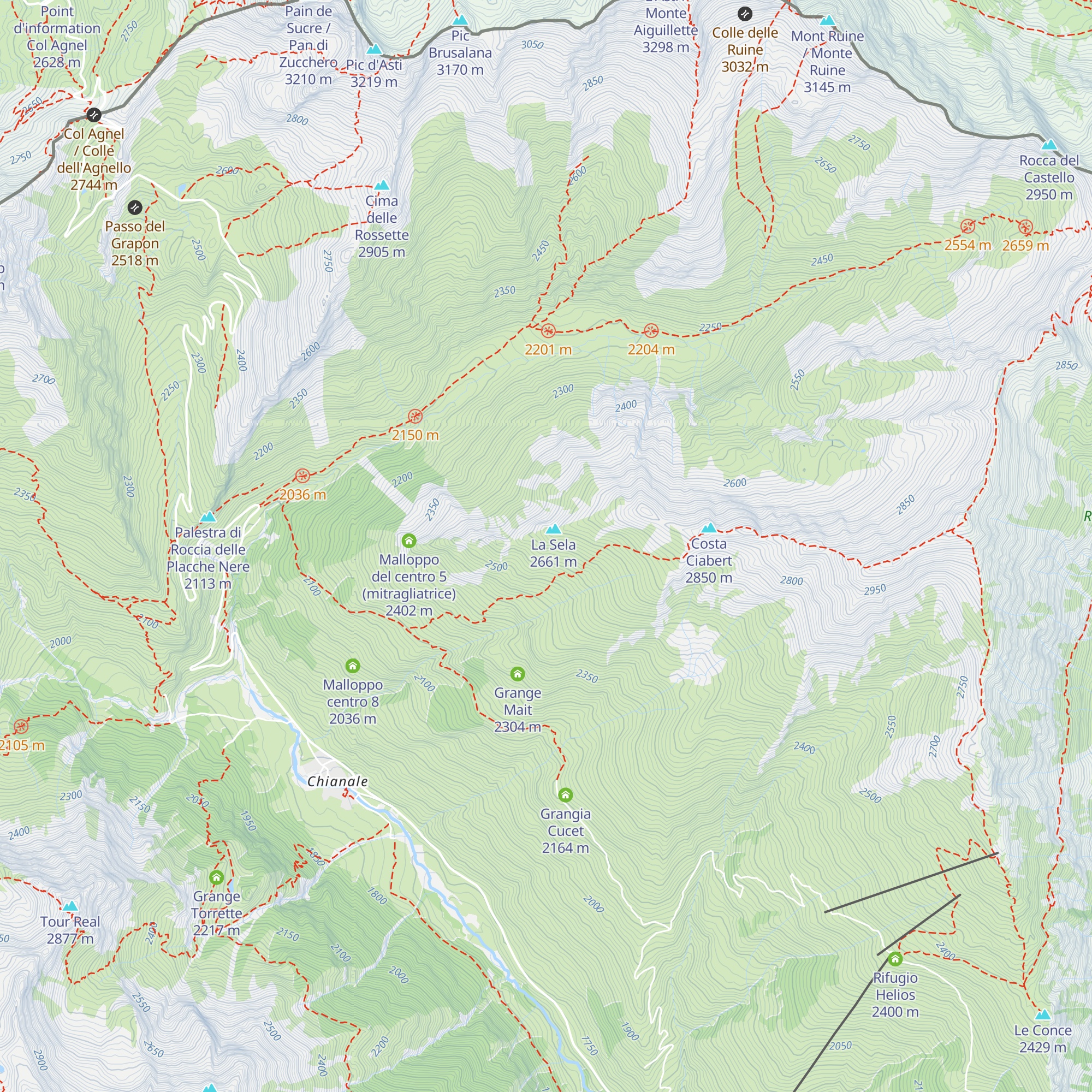Ricovero Ten.te Col. Chinaglia map