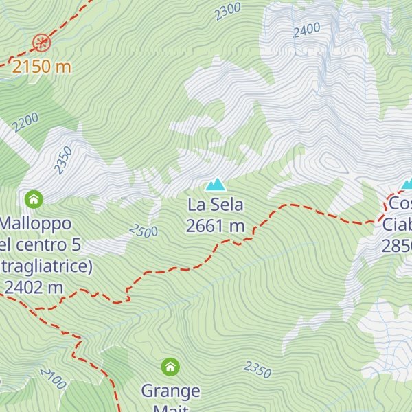 Map of Ricovero Ten.te Col. Chinaglia