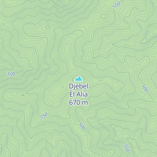 Map of Djebel El Alia