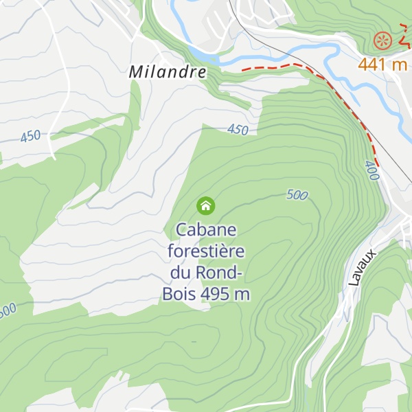 Map of Cabane forestière du Rond-Bois
