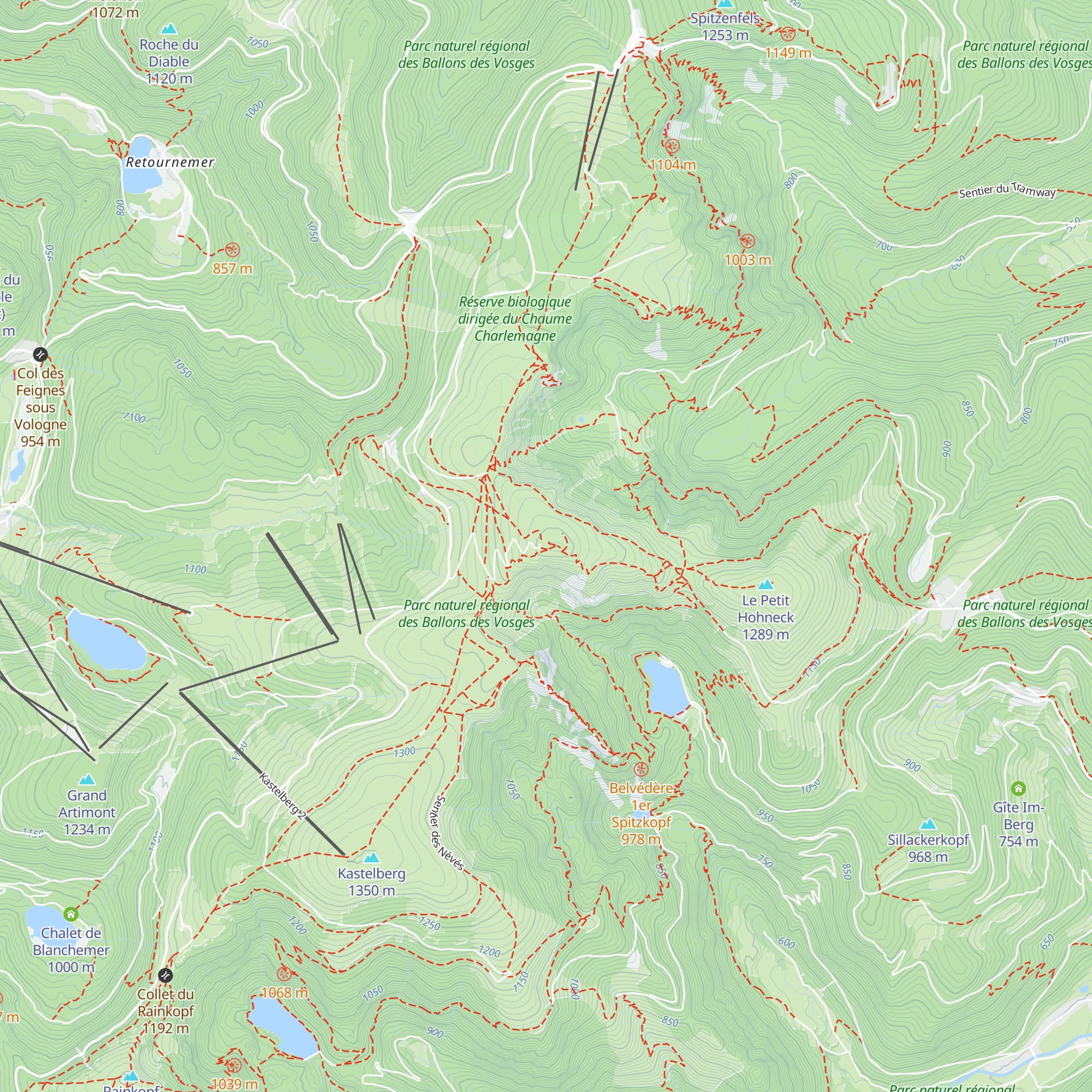 Le Sommet du Hohneck map