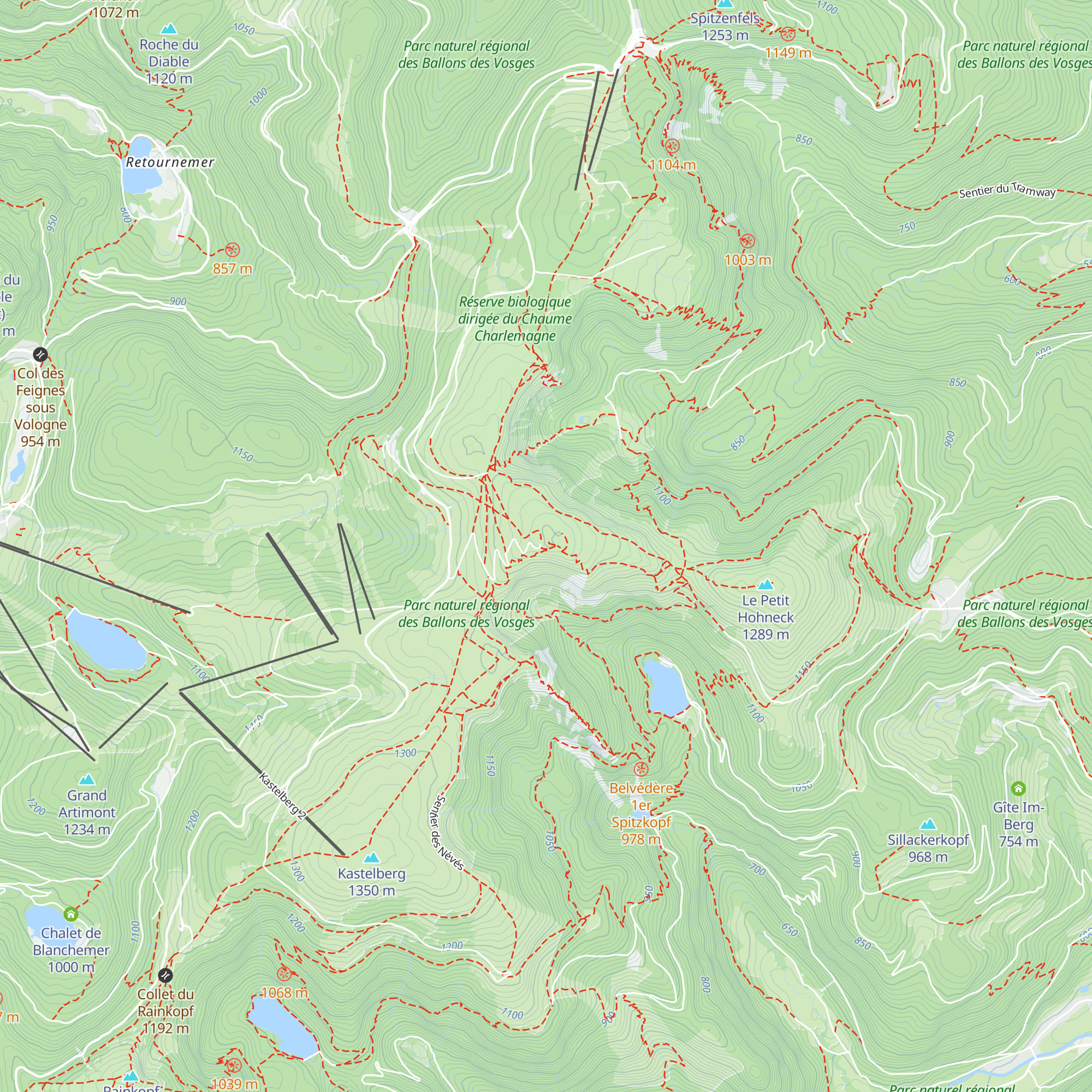 Le Sommet du Hohneck map